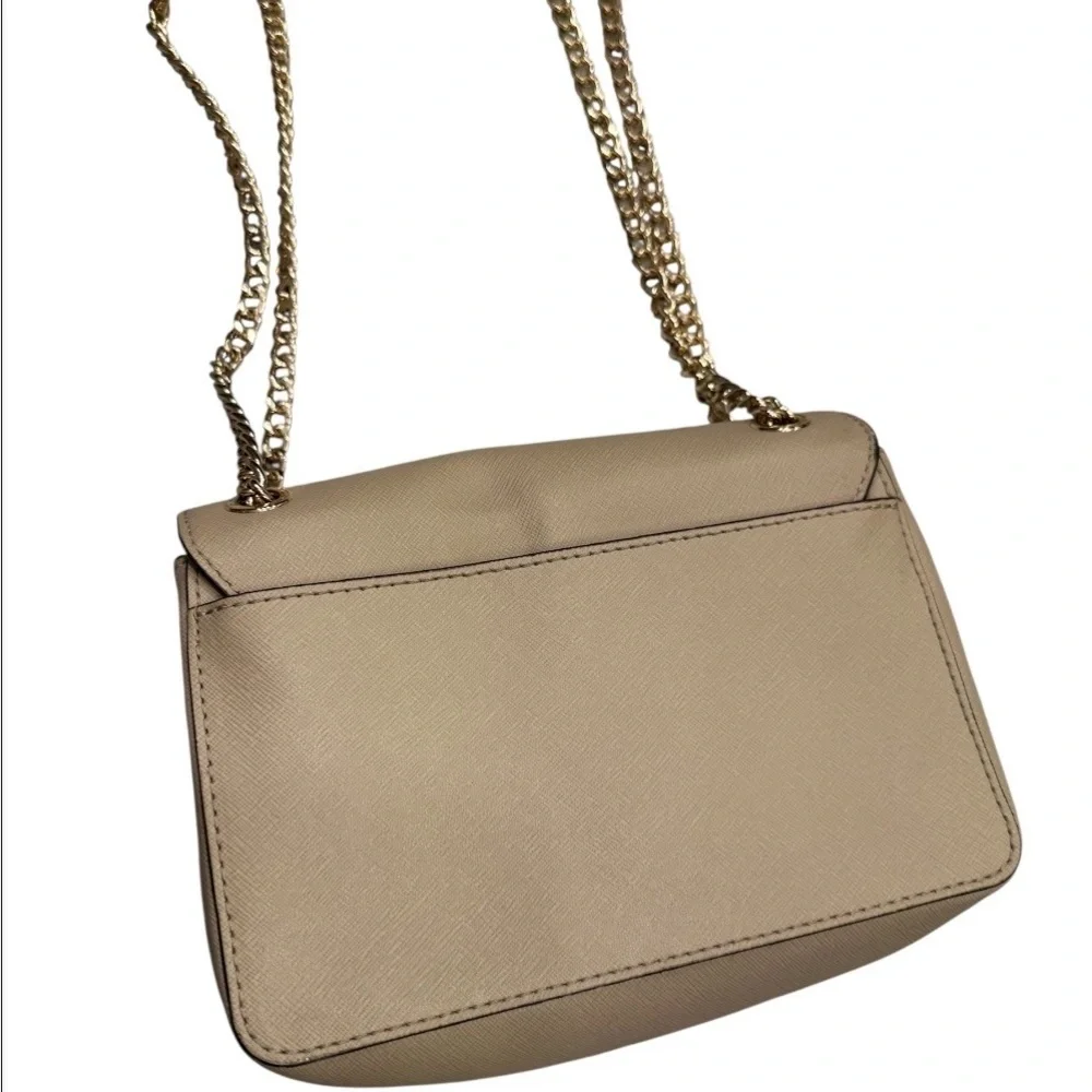 Michael Kors Tan Crossbody Bag with Gold Details